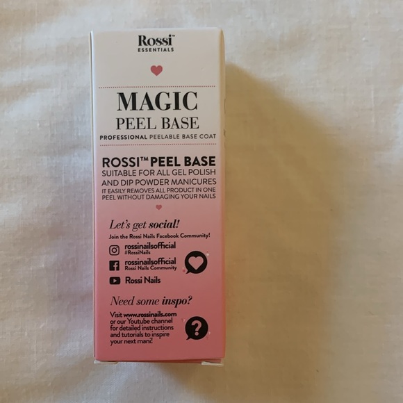NIB - Rossi Nails - Magic Peel Base - Peelable Base Coat - Picture 4 of 7
